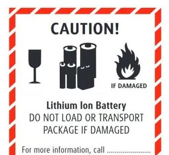 鋰<a href='http://lztzps.com' title='電池運(yùn)輸' >電池運(yùn)輸</a>包裝標(biāo)簽